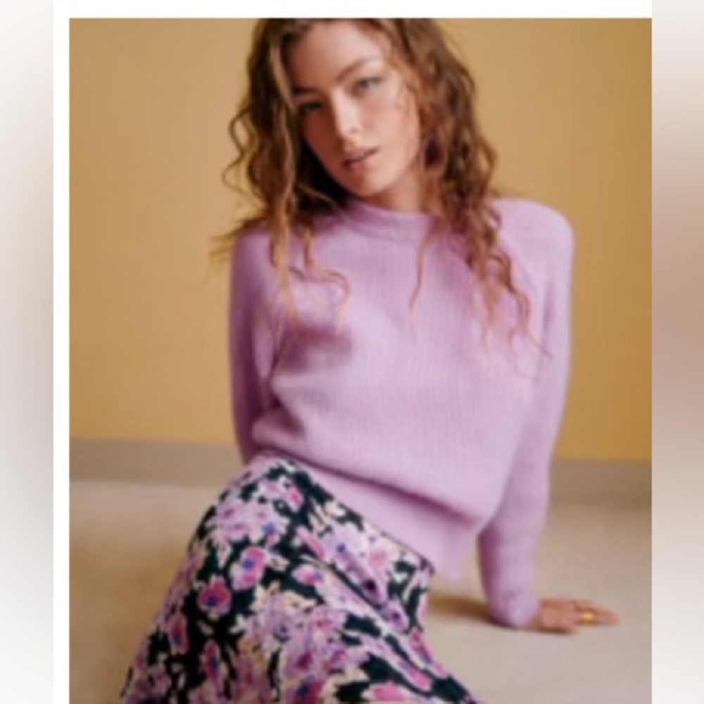 Sezane Otto Jumper Lilac - Size S